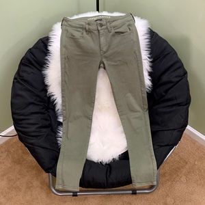American Eagle Jean Jegging Green